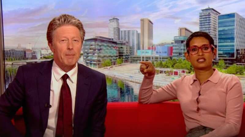 Naga was quick to poke fun at co-host Charlie when he messed up a segment (Image: BBC)