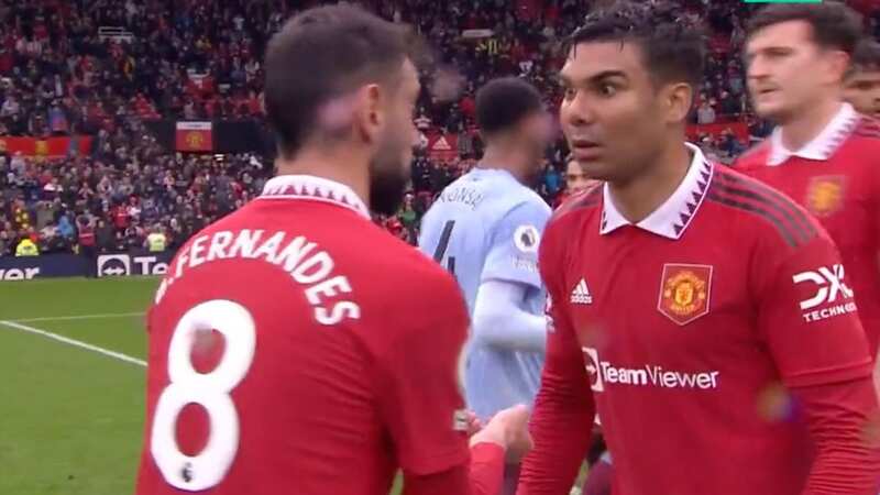 Casemiro furious in heated full-time spat with Fernandes despite Man Utd win