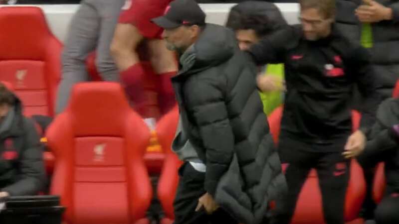 Jurgen Klopp injured himself following Diogo Jota