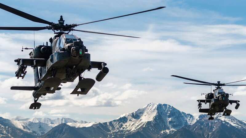 Two Army helicopters crashed, near Healy, Alaska, killing three soldiers (Image: Cameron Roxberry/AP/REX/Shutterstock)