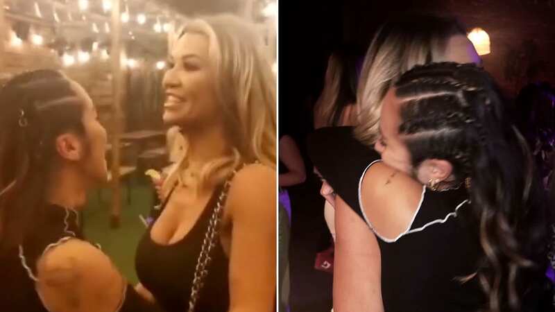 Christine McGuinness embraces Chelcee Grimes on night out after Christmas kiss