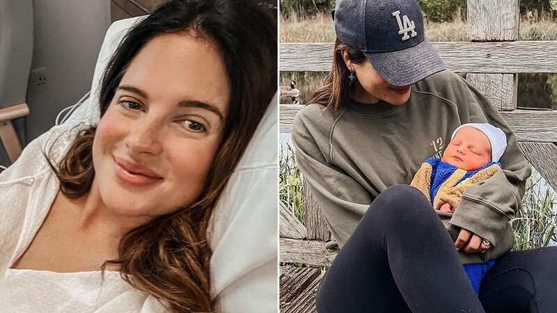 Binky gave birth to her son in April