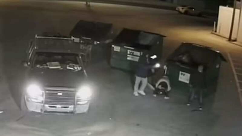 A group of people looking through the bin found the baby boy the same day and tried to keep him warm until authorities arrived