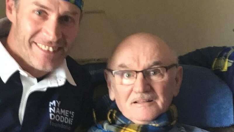Gregor Miller with his late dad Campbell (Image: Edinburgh Live WS)
