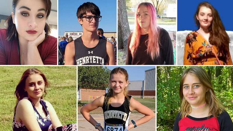 From top left; Holly Guess, Michael James Mayo, Brittany Brewer, Rylee Elizabeth Allen, Ivy Webster, Tiffany Dore Guess and another picture of Brittany Brewer.