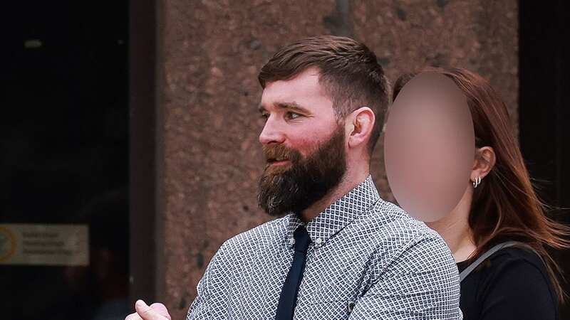 James Guy leaves court in Liverpool this afternoon after avoiding jail (Image: Liverpool Echo)