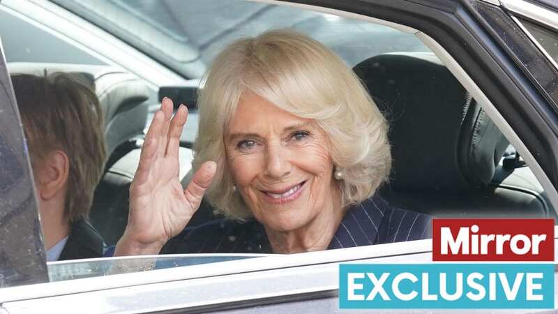 Queen Camilla leaving Westminster Abbey following a rehearsal yesterday (Image: PA)