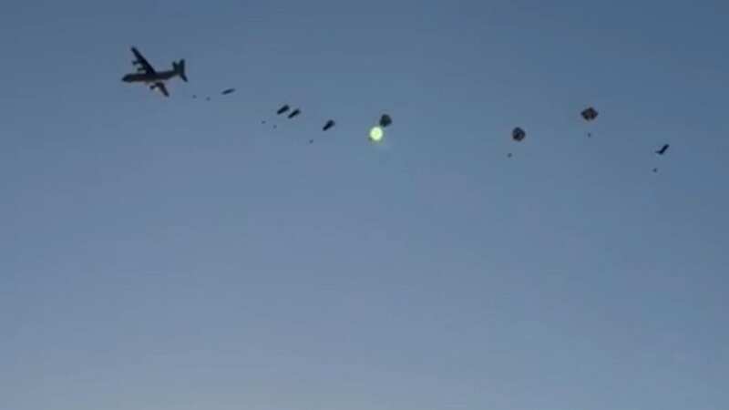 Heart-stopping moment soldier forced to deploy reserve parachute in mid-air