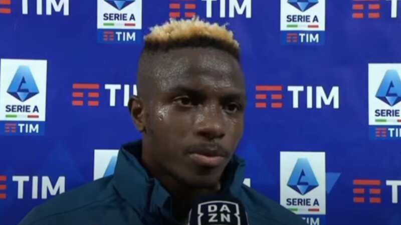Osimhen addresses Man Utd transfer speculation during Napoli title celebrations