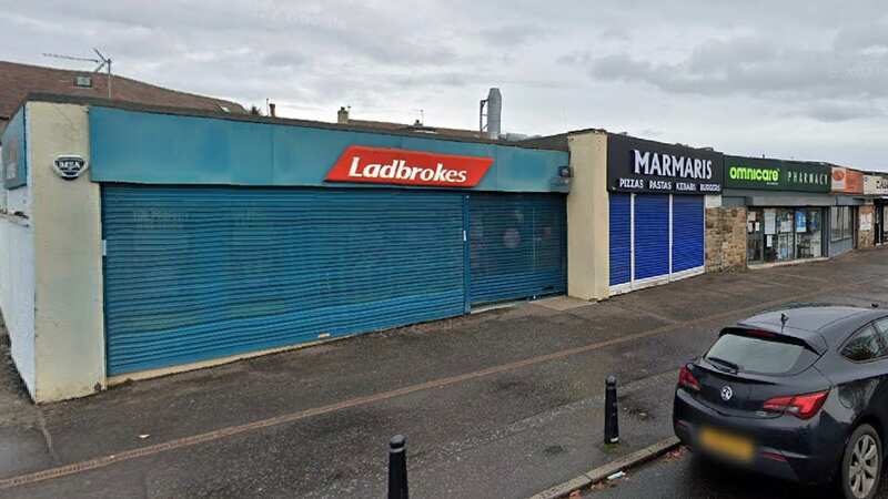 The shocking dog attack took place outside a Ladbrokes in Clermiston, Edinburgh (Image: Google Maps)