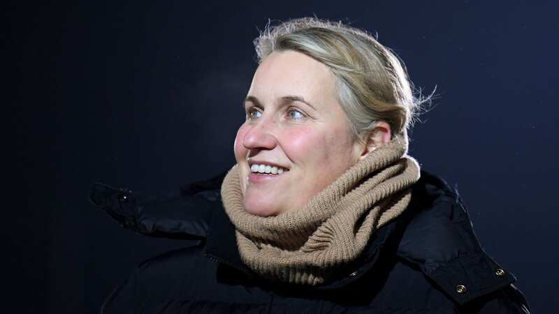 KINGSTON UPON THAMES, ENGLAND - MARCH 08: Emma Hayes, Manager of Chelsea, looks on prior to the FA Women