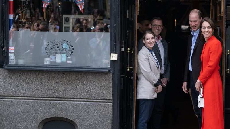 William and Kate visited the Dog and Duck pub in London (Image: Samir Hussein/WireImage)