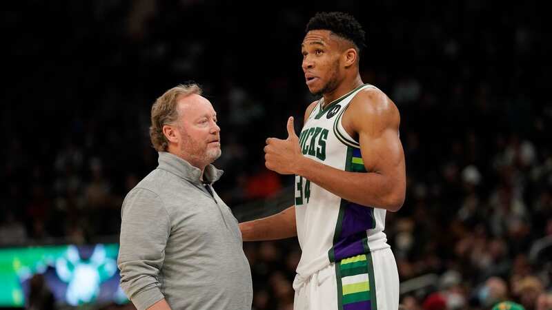 Giannis Antetokounmpo made some telling comments after the Milwaukee Bucks fired coach Mike Budenholzer (Image: Dylan Buell/Getty Images)