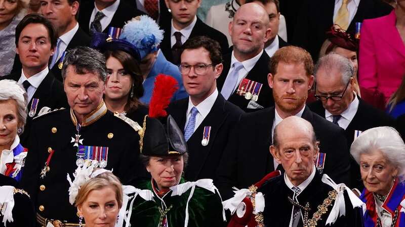 Steely Harry makes unusual gesture to Princess Anne amid 