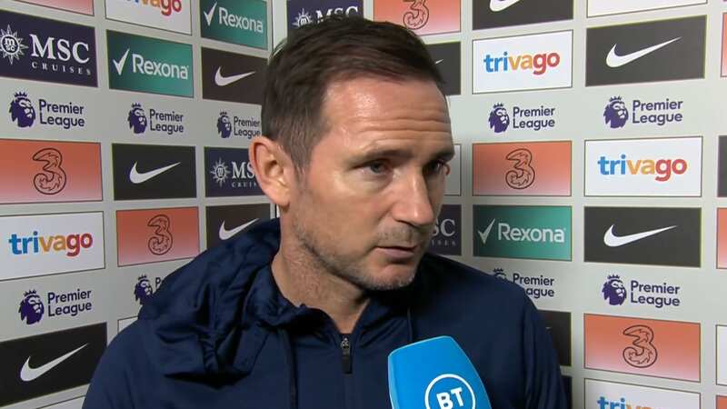 Frank Lampard reacts to Chelsea fans