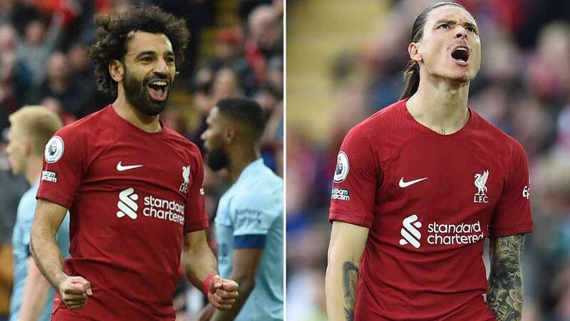 Darwin Nunez season summed up after Mo Salah celebrates Liverpool landmark