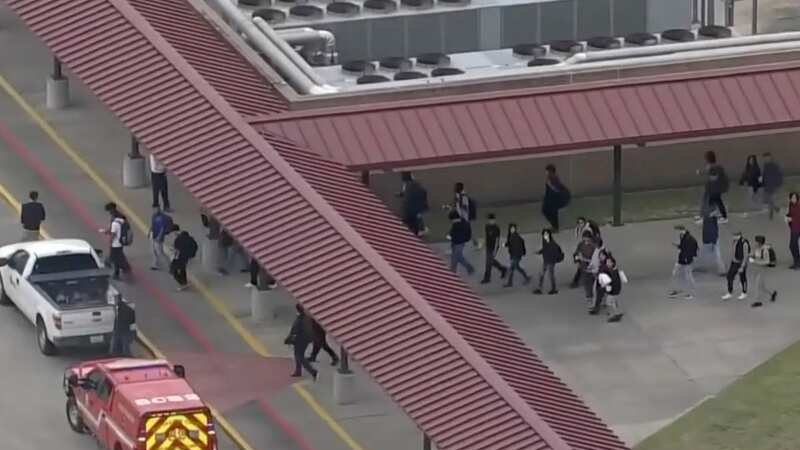 Caney Creek High School was evacuated due to the foul smell (Image: KPRC 2 Click2Houston)