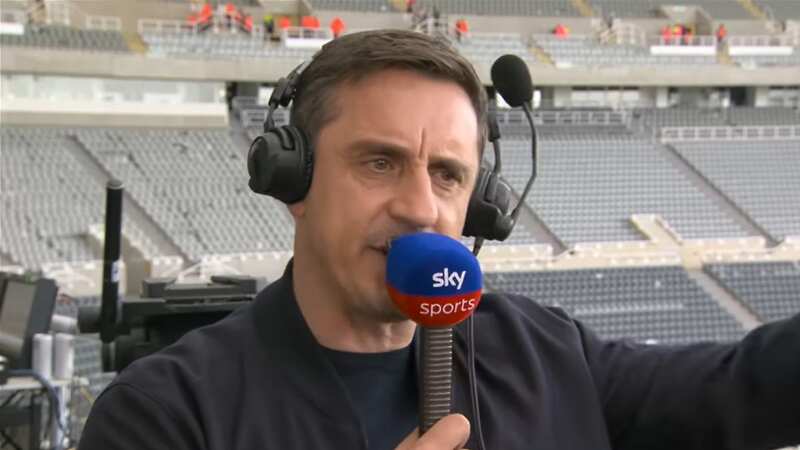Gary Neville was left fuming after Jamie Carragher defended Manchester United owners the Glazers (Image: Sky Sports)