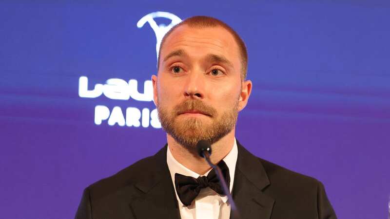 Christian Eriksen won the Laureus World Comeback of the Year award (Image: Pierre Suu/Getty Images)