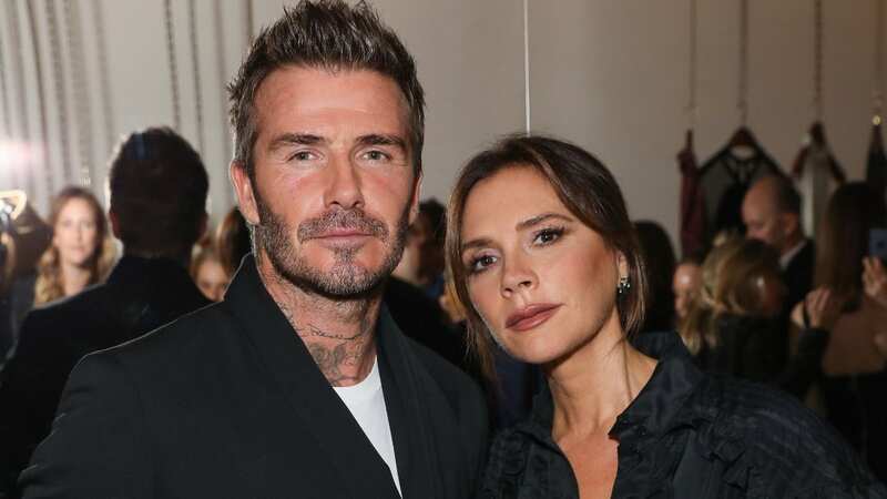 Victoria proudly showed off her husband David (Image: Darren Gerrish/WireImage)