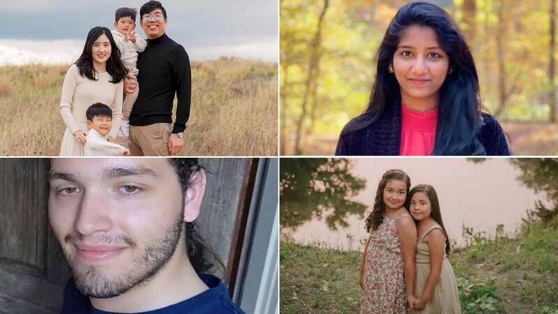 Allen mall shooting victims have been pictured. Clockwise from top left: Cindy Cho, 35, James Cho, 3, William Cho (survived), 6, Kyu Cho, 37, Aishwarya Thatikonda, 27, Daniela Mendoza, 11, and Sofia Mendoza, 8, Christian LaCour, 20