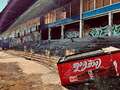 Inside abandoned 24,000-capacity UK stadium now a graffiti-filled decrepit ruin