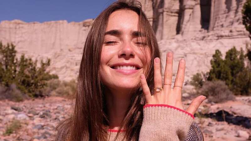 Lily Collins has had her ring stolen