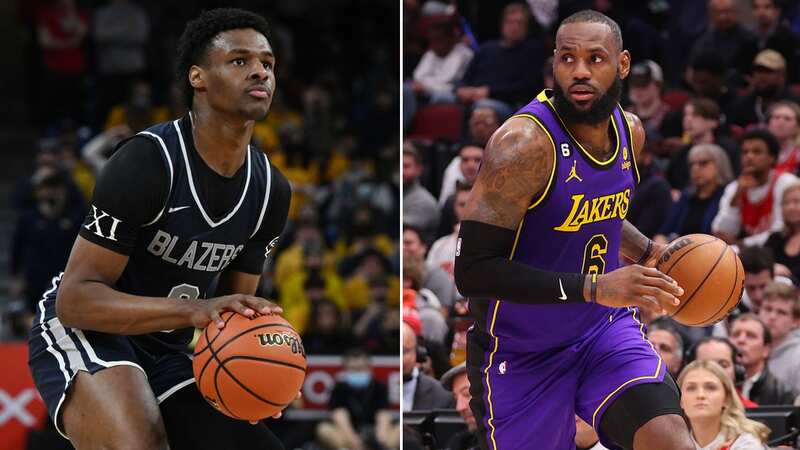 LeBron James was in attendance as Bronny dominated in the McDonalds All-American game back in March (Image: AP)