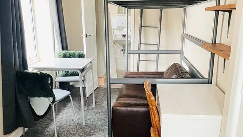 The flat has an unusual layout (Image: Jam Press/OpenRent)