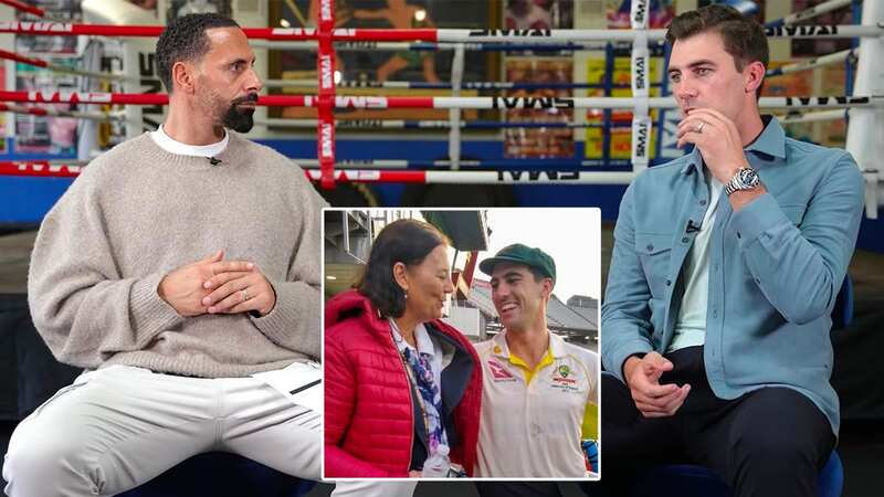 Australia captain Pat Cummins spoke to Rio Ferdinand about the death of his mother Maria (Image: YouTube/WeAre8)