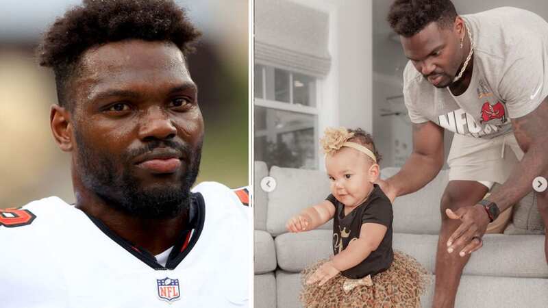 Shaq Barrett has shared an emotional tribute after the death of his youngest daughter (Image: Shaquil Barrett/Instagram)