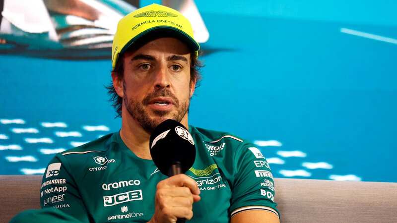 Fernando Alonso is loving life back towards the front of the F1 grid again (Image: AP)