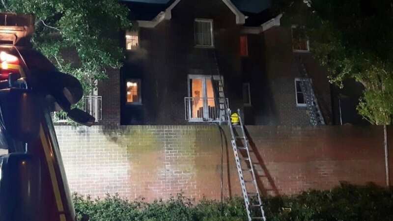 The flats in Gosport that were ravaged by a horrific blaze, leaving some residents with nothing (Image: Hants Fire and Rescue)