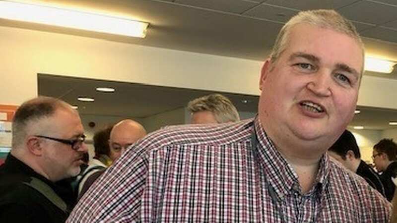 Adam Henley, 49, piled on the pounds after snacking on sweet treats for most of his life (Image: Slimming World)