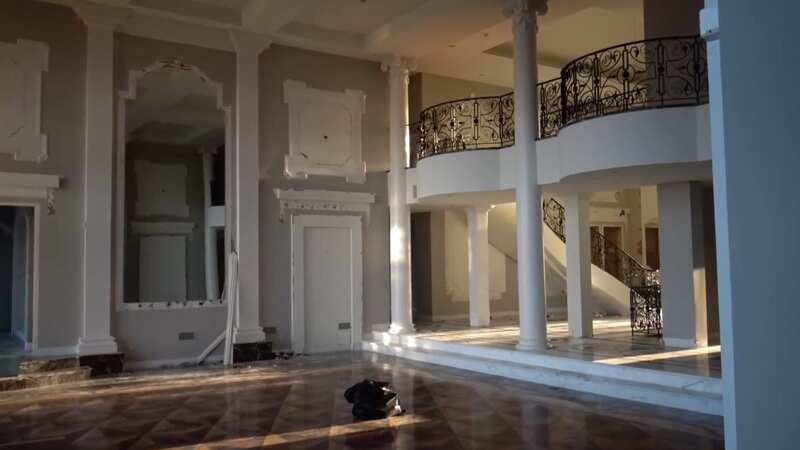 The abandoned million-pound mansion which one urban explorer photographed (Image: Jam Press/@StringerMedia)