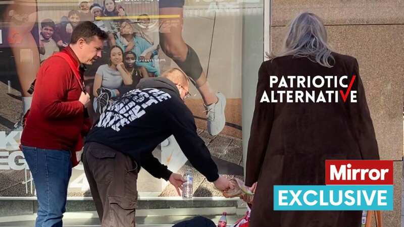 Patriotic Alternative activists have been handing out propaganda leaflets to the homeless (Image: Patriotic Alternative)