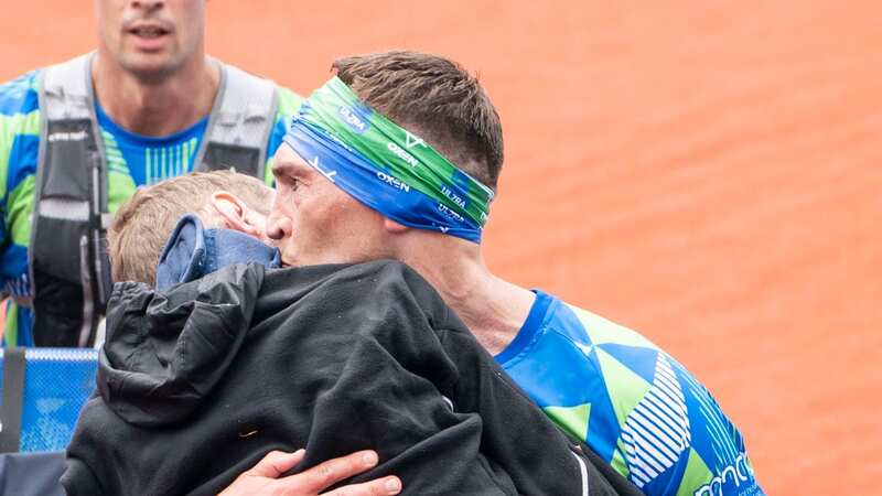 Kevin Sinfield and Rob Burrow ran the Leeds Marathon on Sunday (Image: PA)