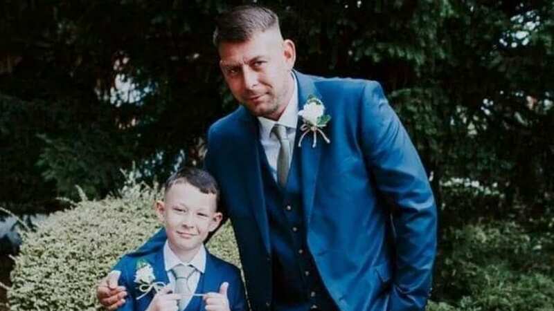 Adam with his beloved son Tommy (Image: North Wales Police)