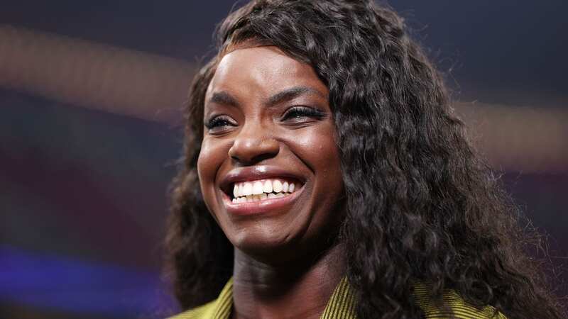 Eni Aluko looks on prior to a FIFA World Cup 2022 quarter-final match (Image: Photo by Alex Pantling - The FA/The FA via Getty Images)