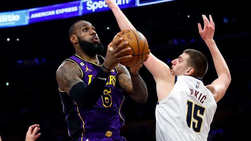 Nikola Jokic and LeBron James shared the court after being selected for the NBA All Star game in February (Image: Aaron Ontiveroz/MediaNews Group/The Denver Post via Getty Images)