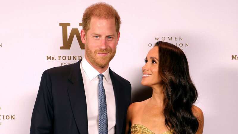 Meghan and Harry at an awards gala in New York CIty (Image: Getty Images Ms. Foundation for)