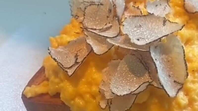 She was seriously shocked to pay £32 for egg on toast (Image: boujiefoodie93/Twitter)