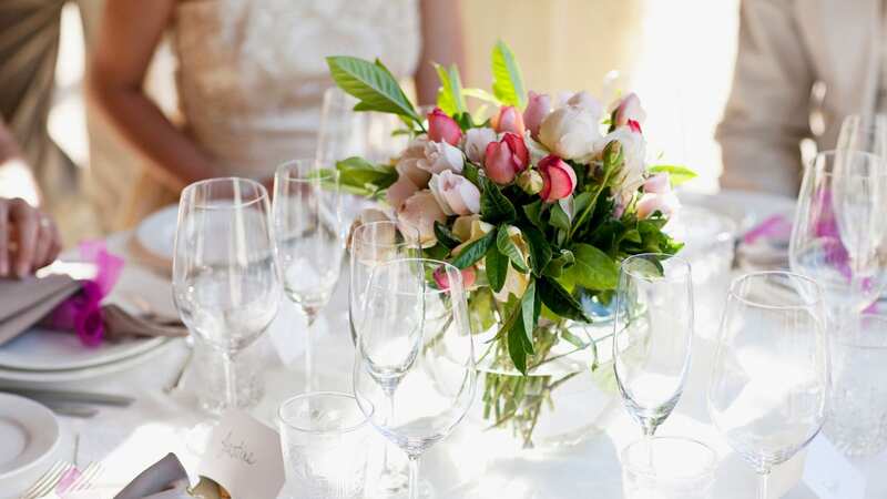 The wedding guest arrived in a white lace gown (stock photo) (Image: Getty Images)