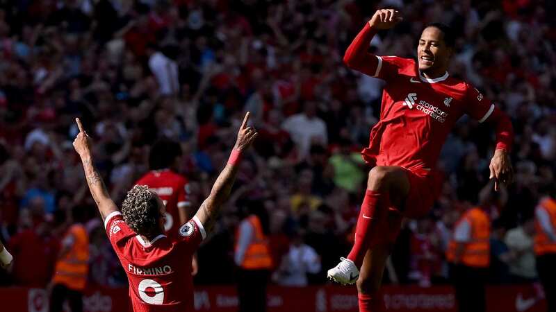 Roberto Firmino scored a late equaliser for Liverpool against Aston Villa (Image: Andrew Powell/Liverpool FC via Getty Images)