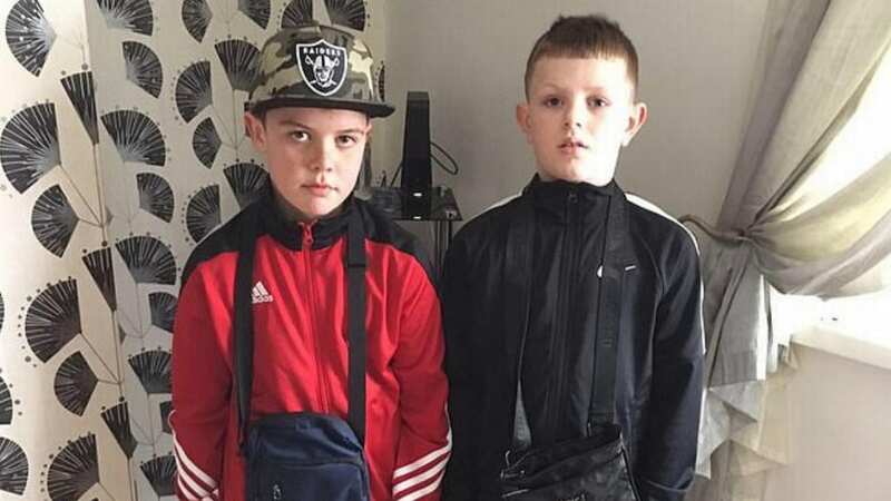 Best friends Harvey Evans, 15, and Kyrees Sullivan, 16, (left and right, as youngsters) both died in the crash (Image: Facebook)