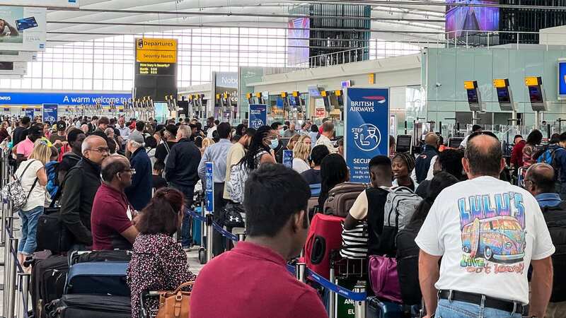 UK airports are expected to be very busy today (file photo( (Image: SWNS)