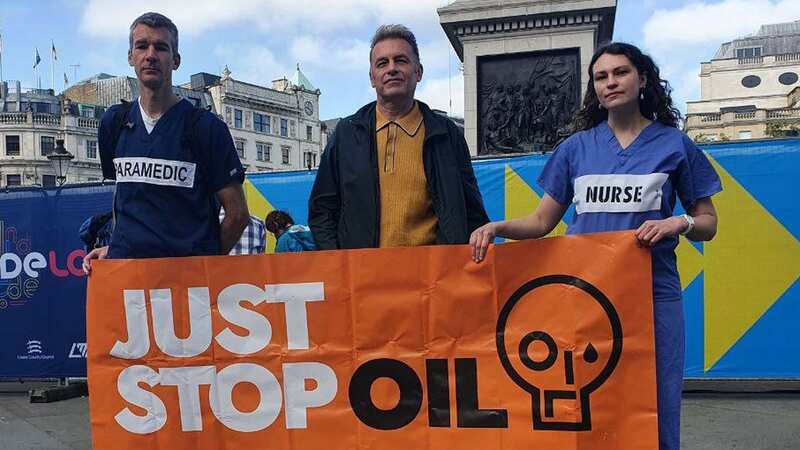Chris Packham joins Just Stop Oil in London after latest controversial stunt