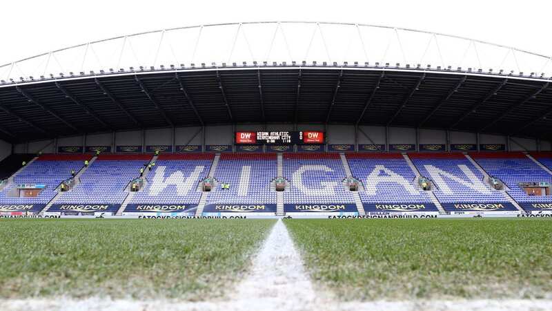 WIGAN, ENGLAND - MARCH 04: General view inside the stadium prior to the Sky Bet Championship between Wigan Athletic and Birmingham City at DW Stadium on March 04, 2023 in Wigan, England. (Photo by Matt McNulty/Getty Images)