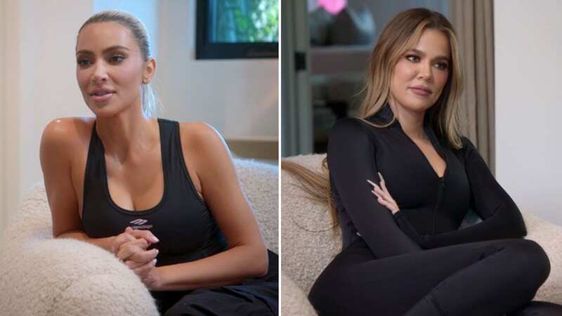 Kim and Khloe Kardashian look 