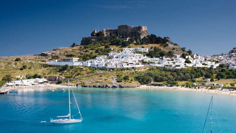 The accident happened on a beach in Rhodes, Greece (Image: Getty Images)